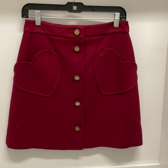 NWT Kate Spade Hearts Skirt - Picture 5 of 9